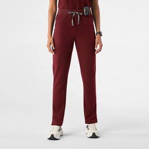 Figs Women's Yola high waist Burgundy Pants